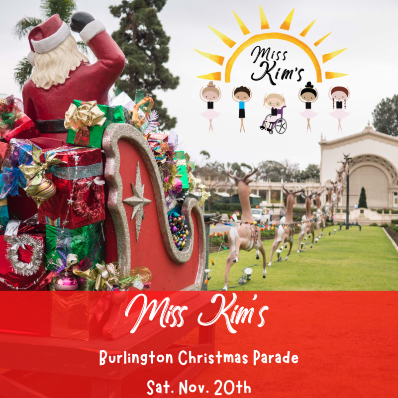 MissKimsBurlingtonChristmasParadeSatNov20th2021 Miss Kim's